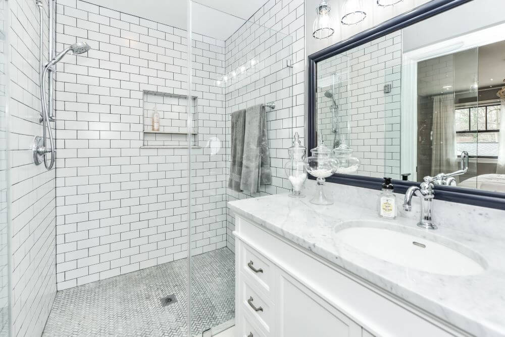 Renovated White Bathroom